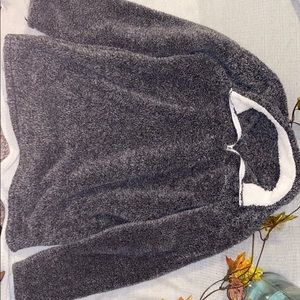 Oversized Sherpa pullover